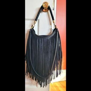 H&M fringe hobo bag